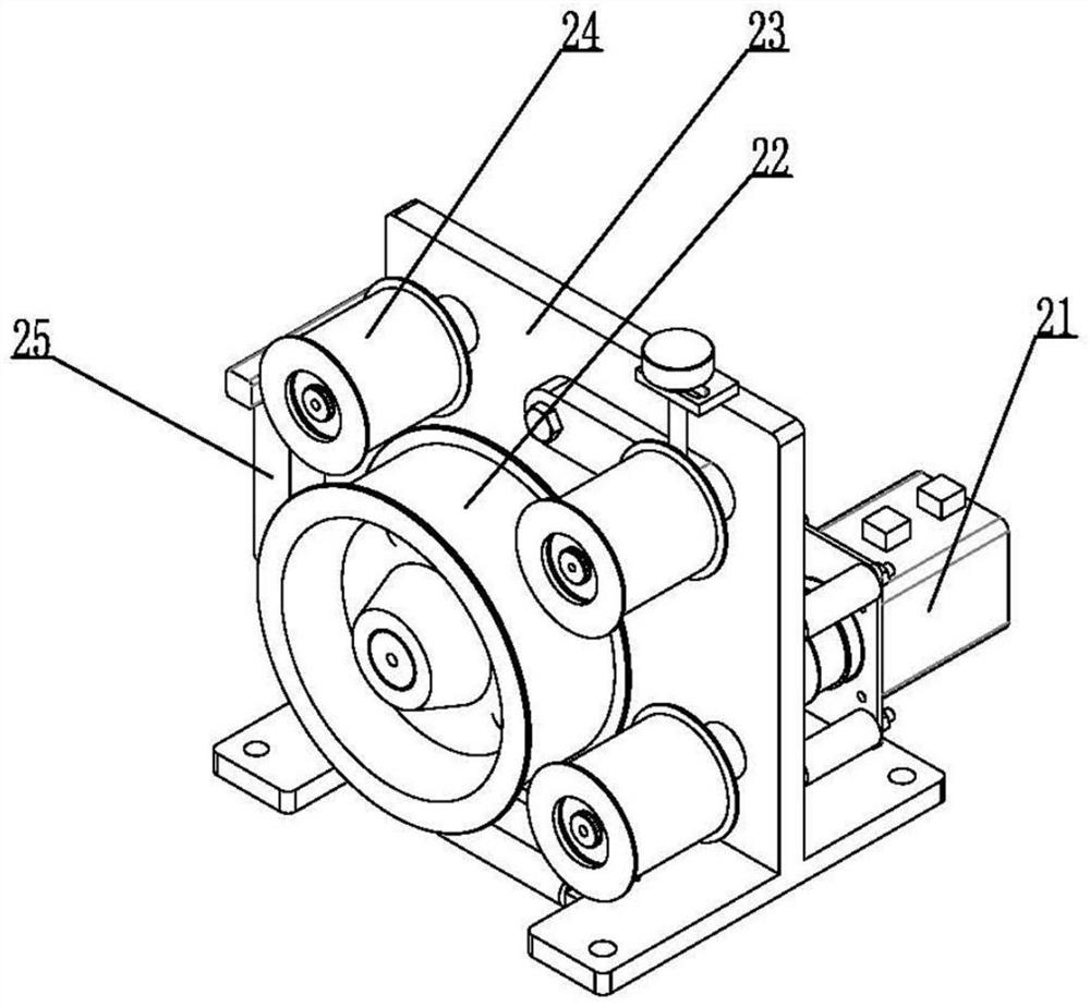 Special optical cable automatic laying device and laying method in unmanned environment