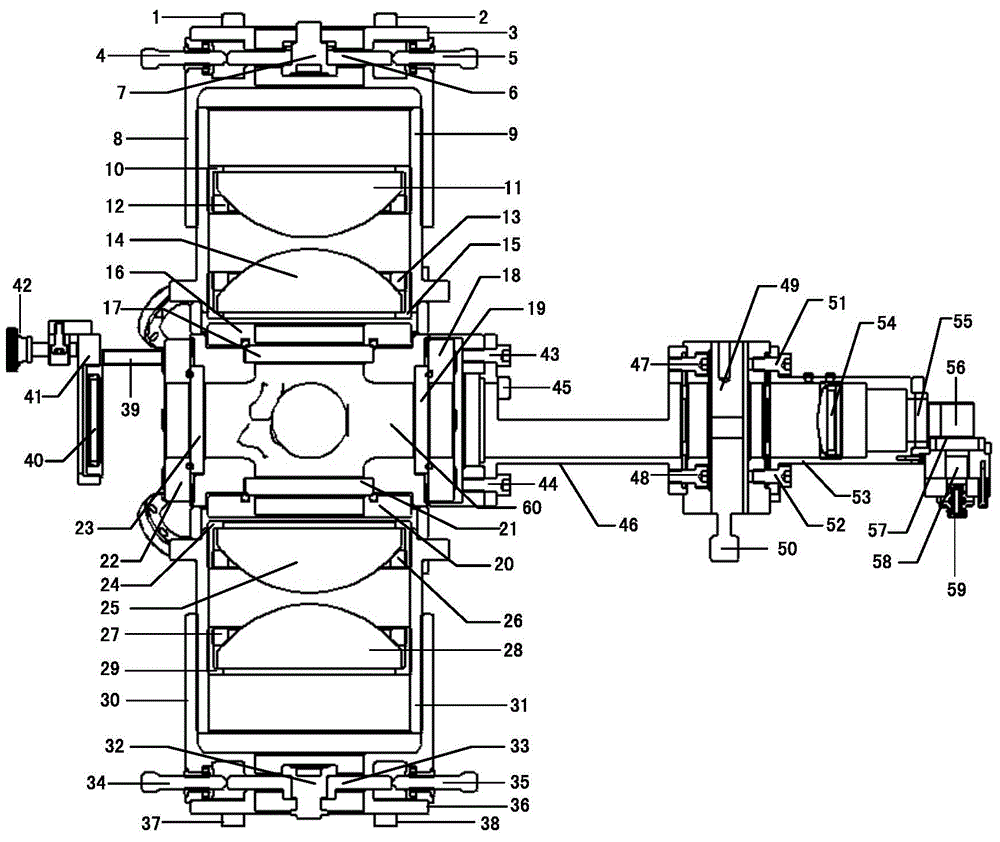 Cold atom number detecting device