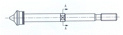 Valve rod irrotational structure of corrugated pipe check valve