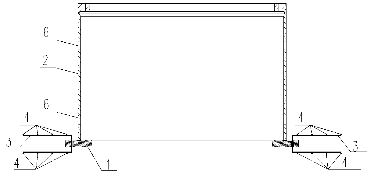 Foundation ring bottom flange reinforcement method and steel bar assembly