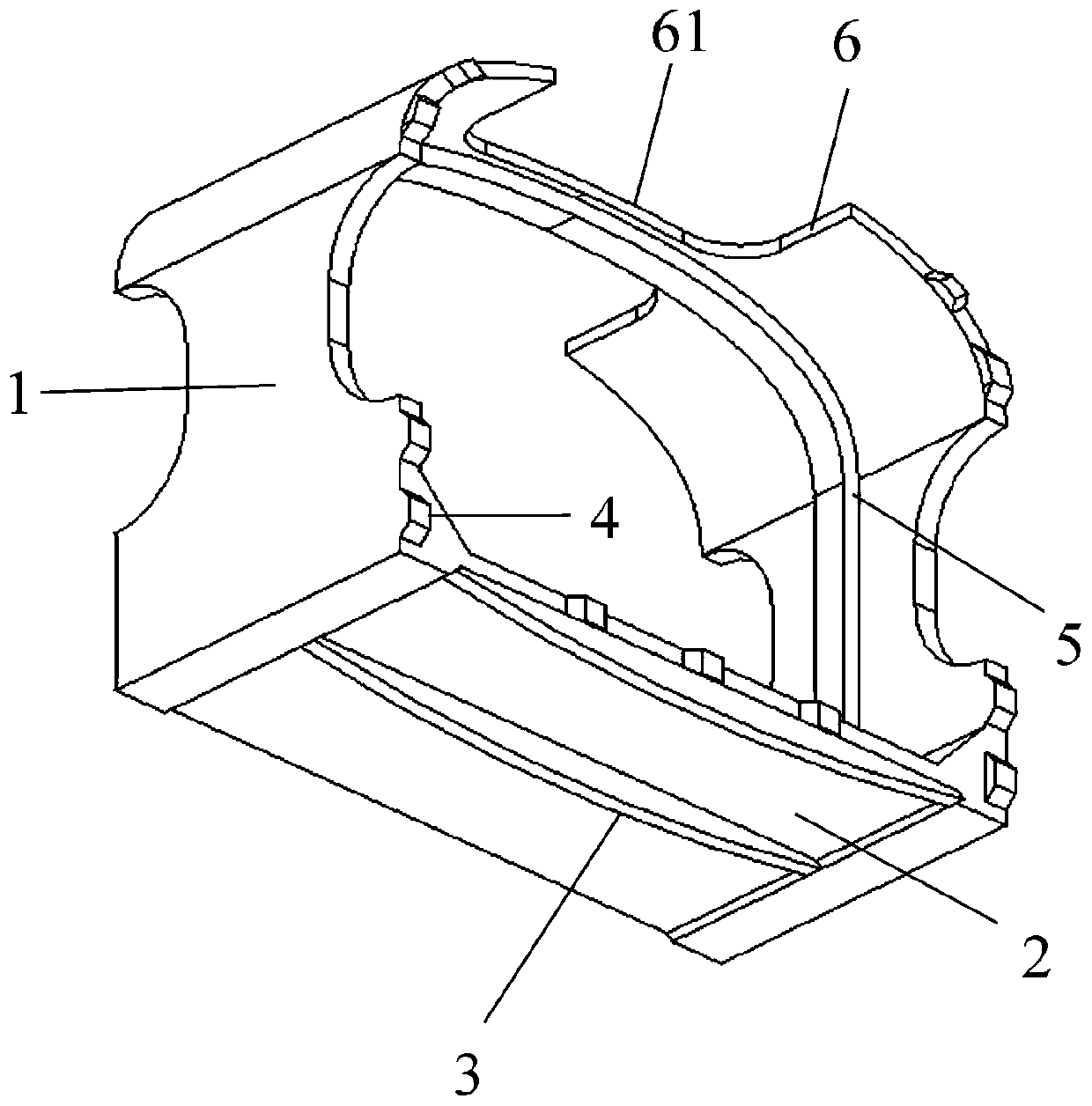 Fabricated railway tubular beam