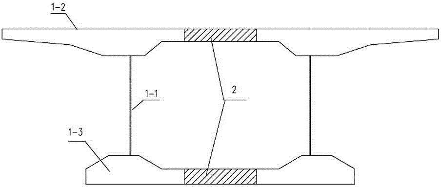 Secondary tensioning prestressed assembly-type corrugated steel web composite beam and construction method thereof