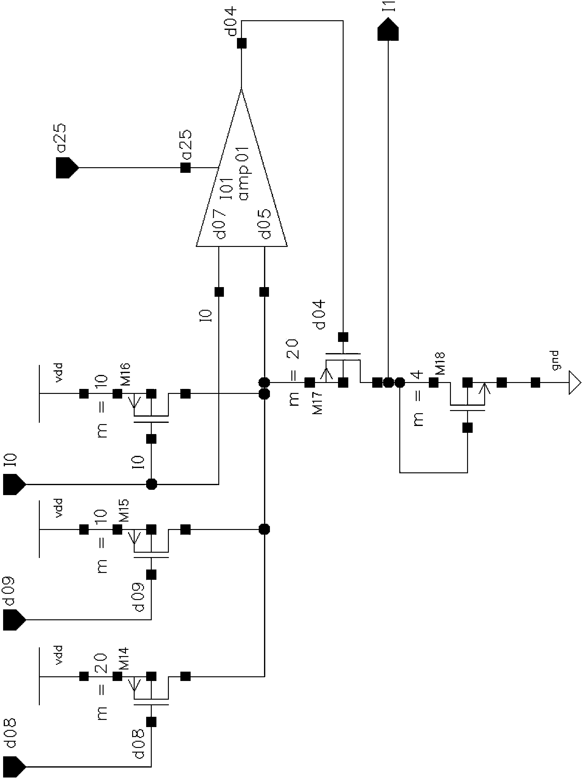 Light-emitting diode (LED) display screen constant-current driving circuit with plurality of mirror image ratios