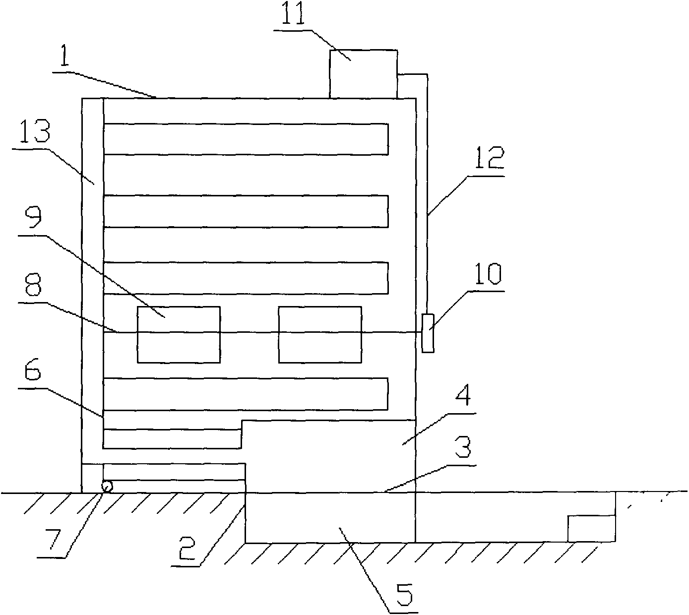 Drying device used for dried P.tianmuensis Z.P.Wang processing