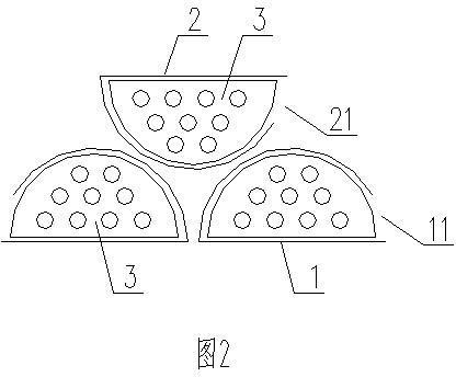 Double-layer three-dimensional sea cucumber inhabitation cage for culture pond