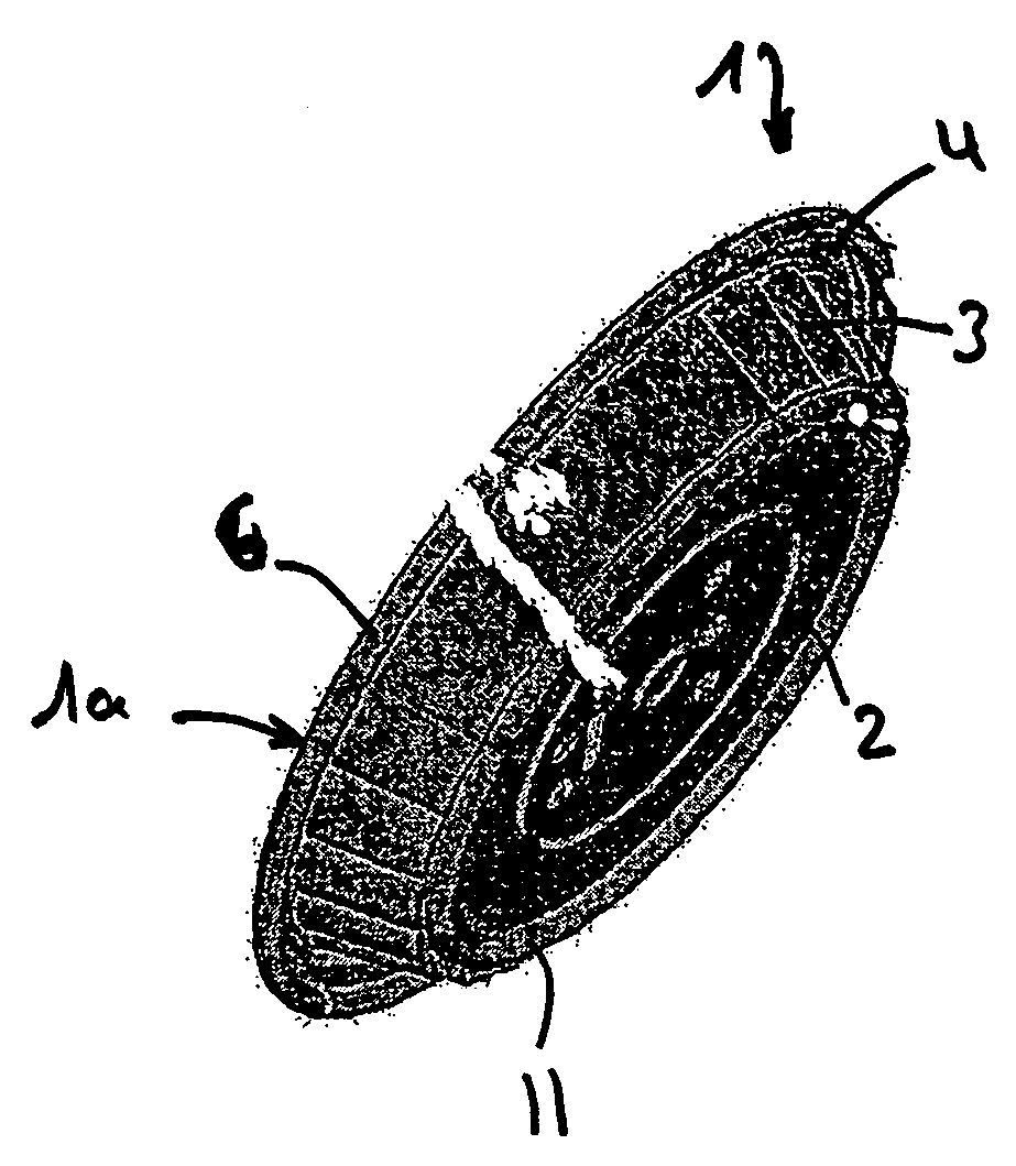 Stiffened flexible mould