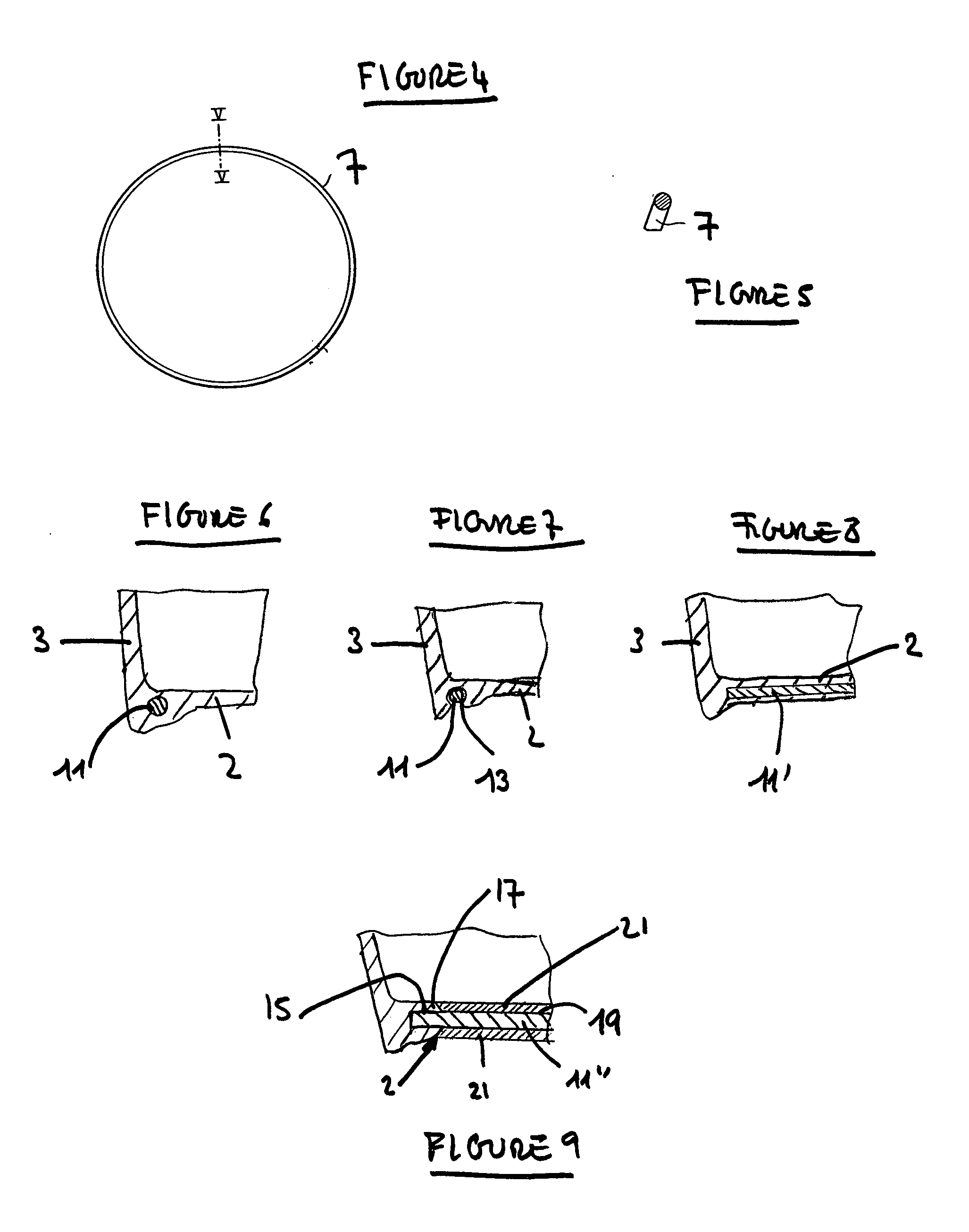 Stiffened flexible mould