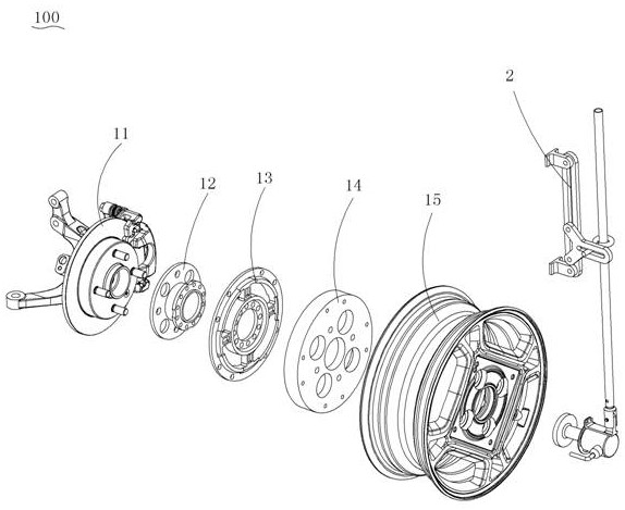 Six-component force sensor rotary application device