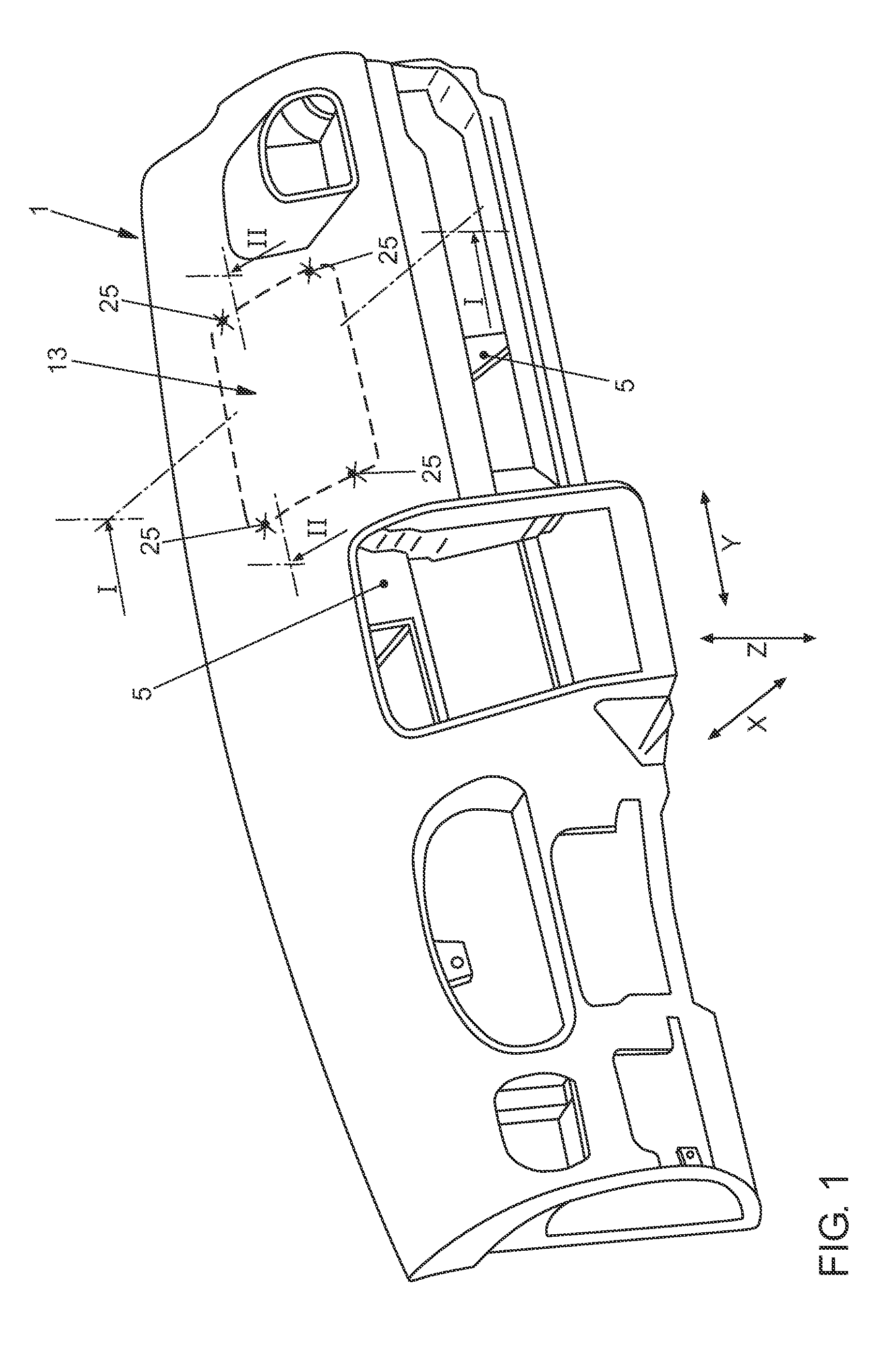 Instrument panel for a vehicle