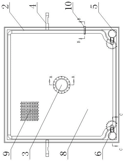 Compounded rubber overall-diaphragm filter plate