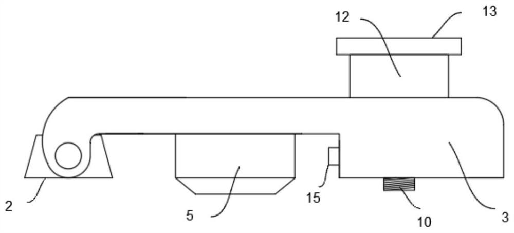 Fuel tank cap mounting device