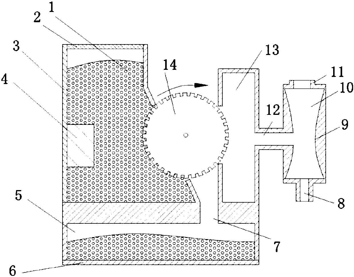 Solid dust aerosol generation device and method