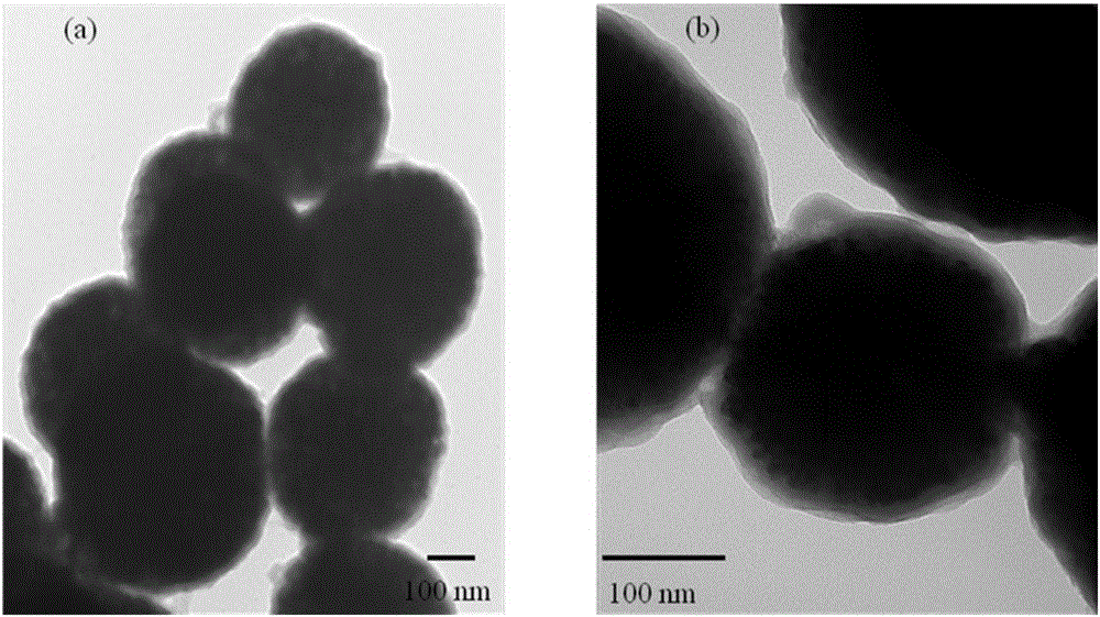 A brush-type hydrazine polymer functionalized magnetic nanomaterial and its preparation and application