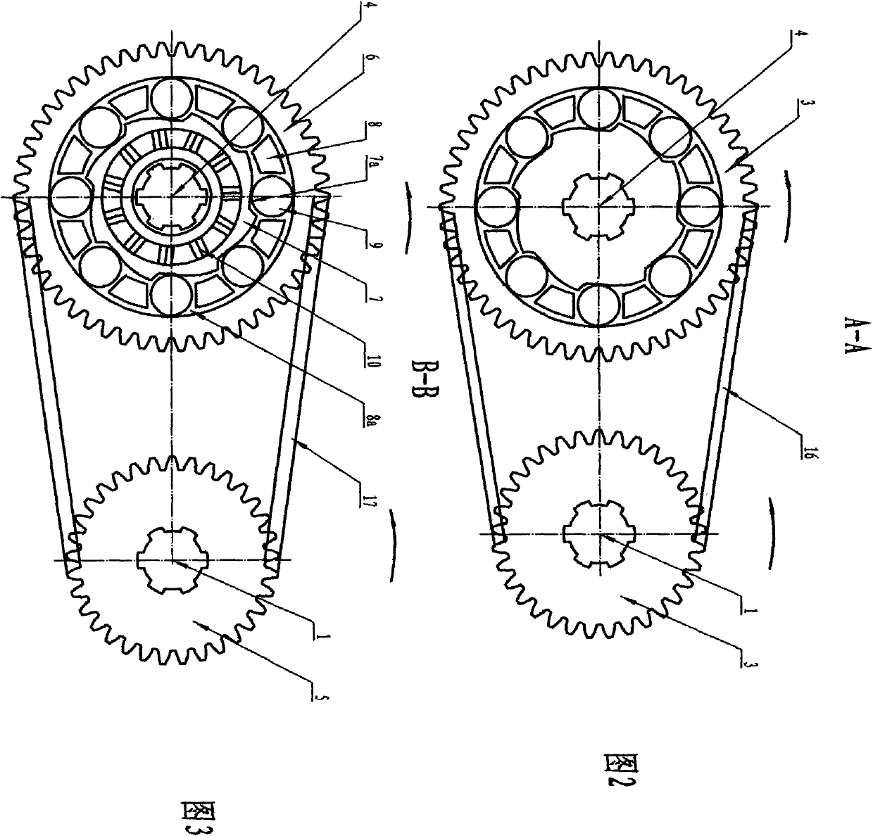 Overrunning gear-shifting device