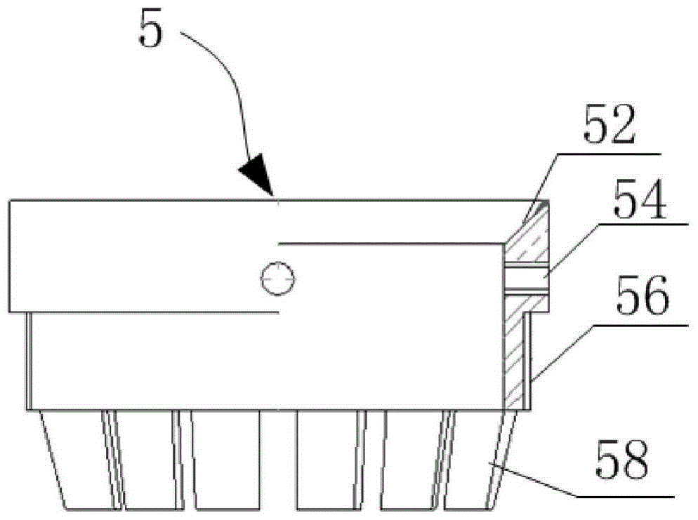 A bottom-hole cementing slurry rapid solidification device