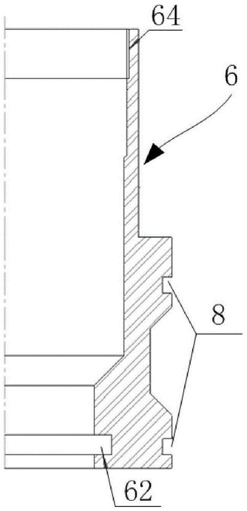 A bottom-hole cementing slurry rapid solidification device