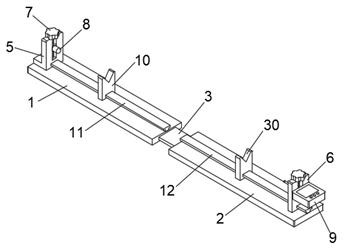 A length measuring instrument for processing plastic products