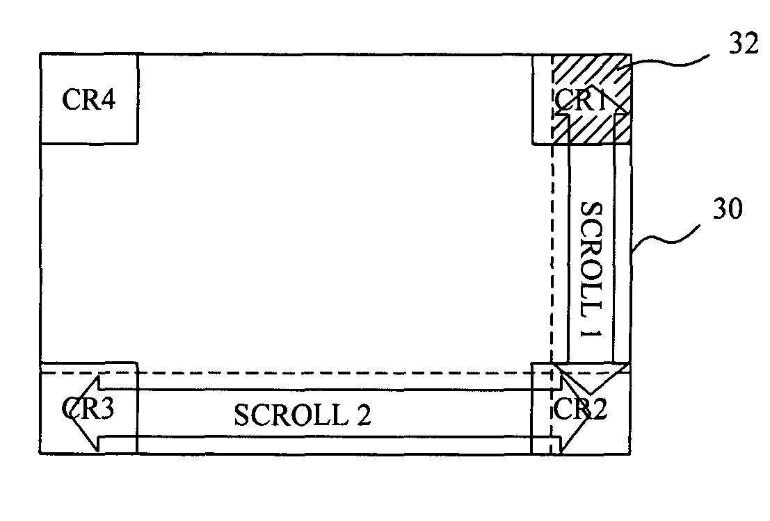 Method for detecting overlapped function area on a touchpad