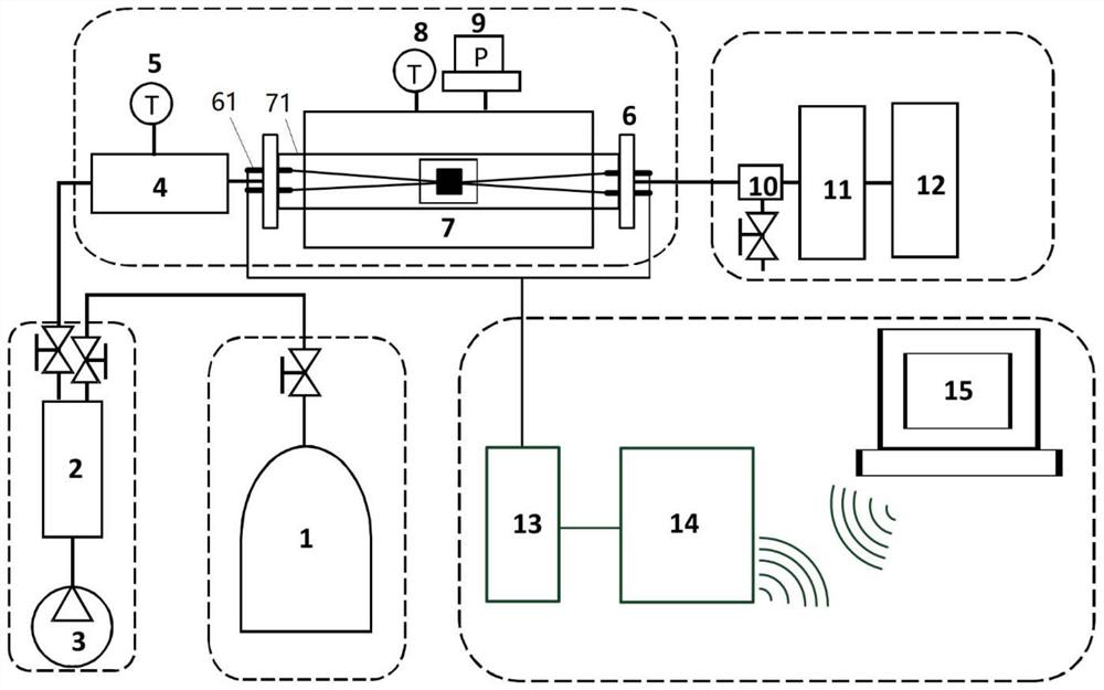 In-situ monitoring device and method for corrosion depth of high-temperature alloy