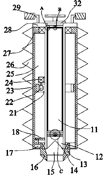 Continuous detection device for soil nutrient