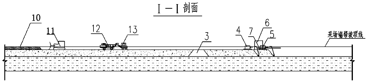 A grid-type mining method in an open-pit mine