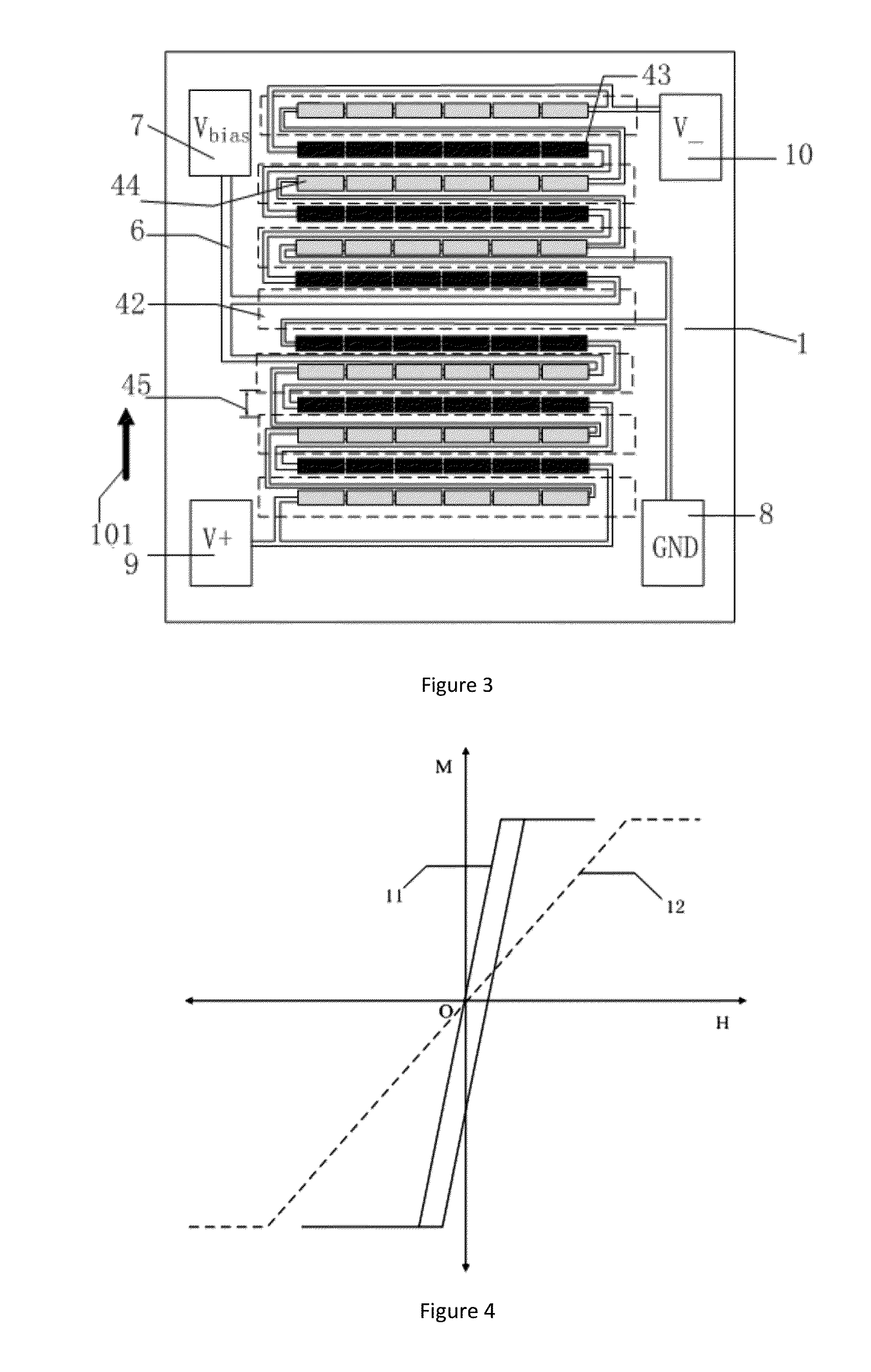 Single-chip bridge-type magnetic field sensor