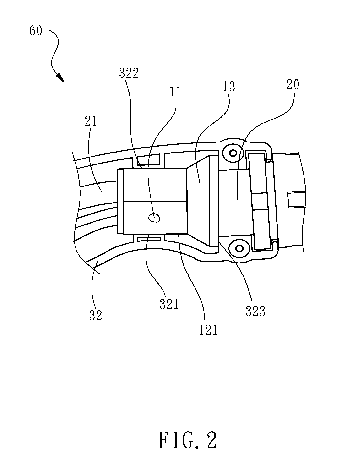 Cable positioning device and charger using same