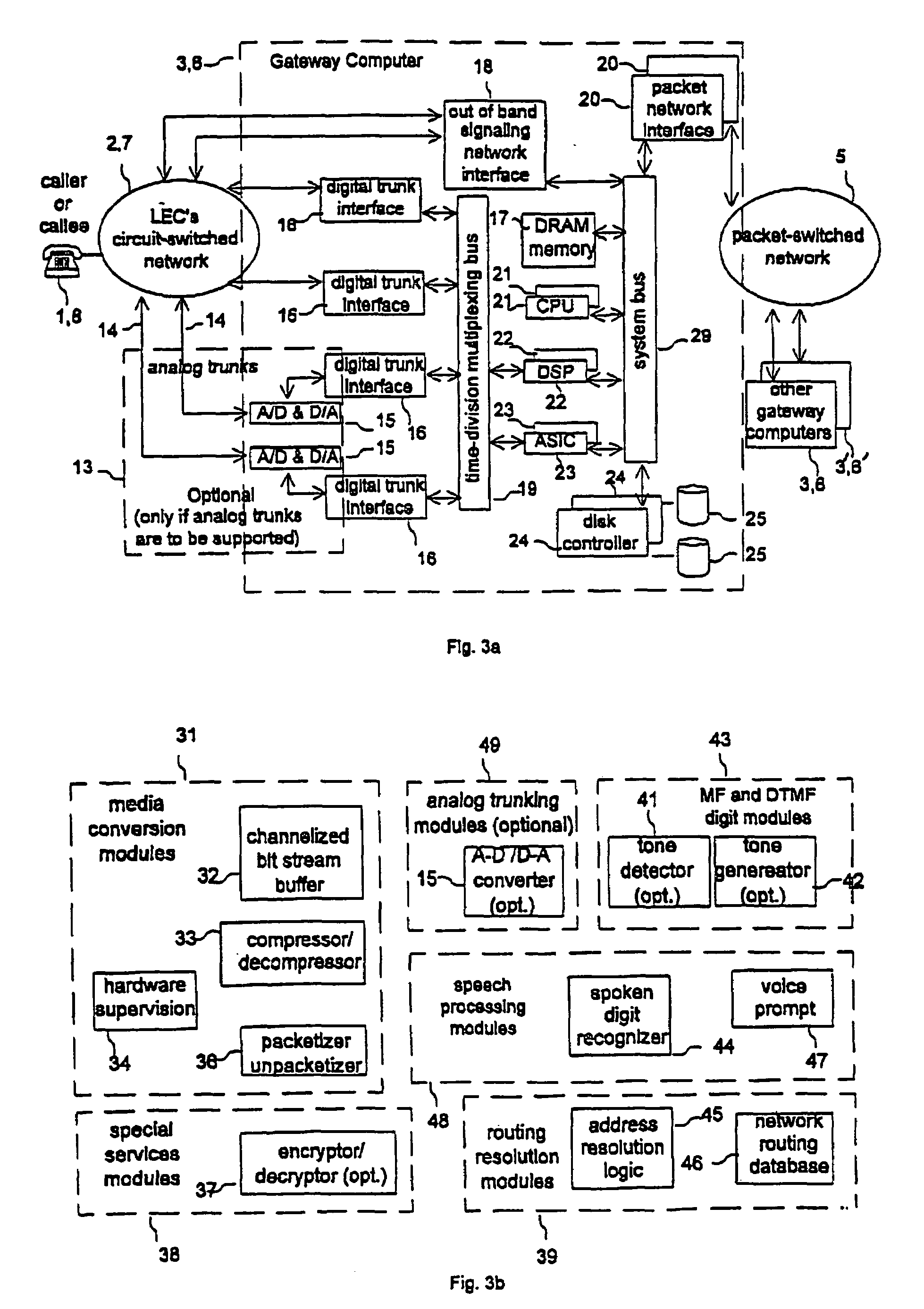 Hybrid packet-switched and circuit-switched telephony system