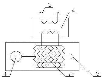 Municipal drainage main canal air source heat pump system and circulation method