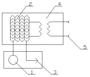 Municipal drainage main canal air source heat pump system and circulation method