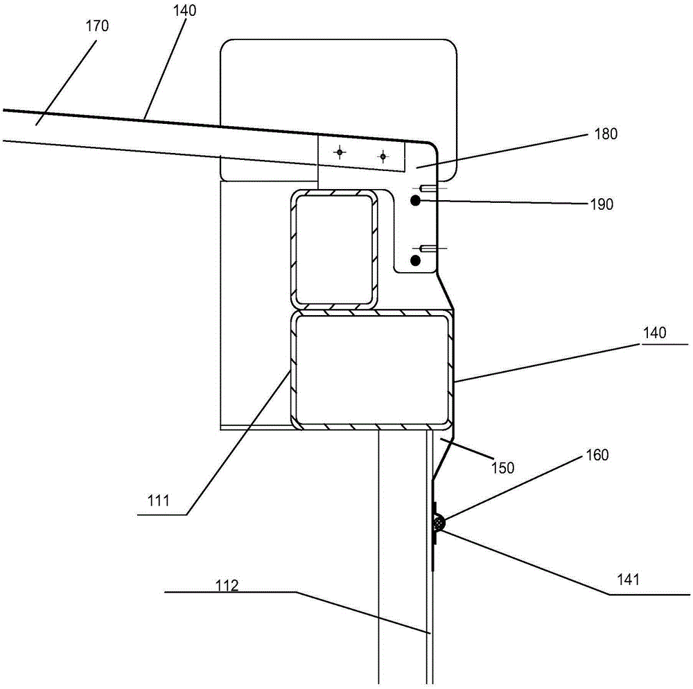 Tarpaulin open-top container