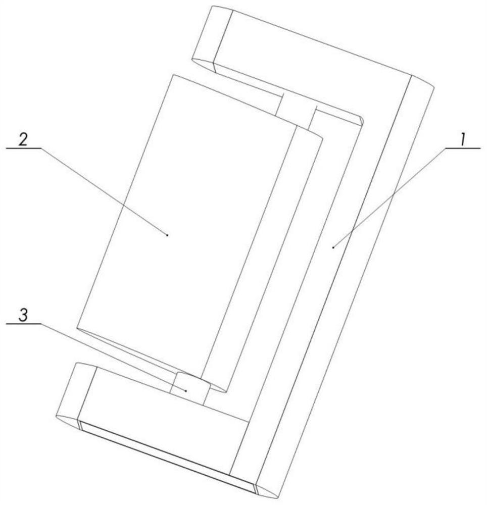 Empennage type ocean current energy flow-induced vibration bidirectional rocking power transmission device