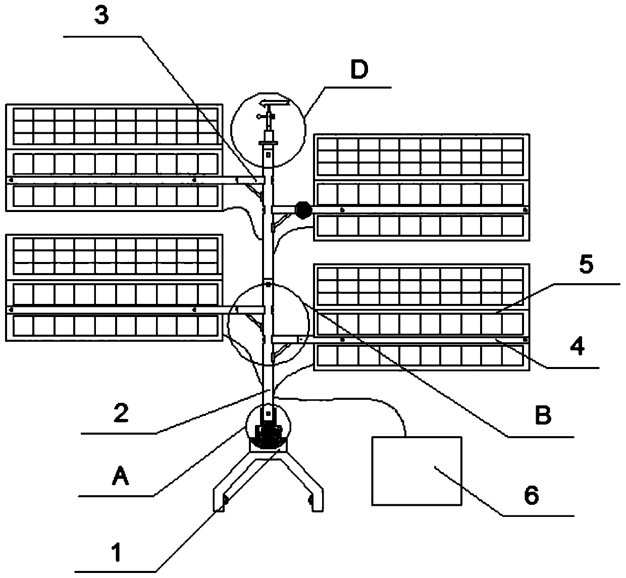 Photovoltaic new energy combination device