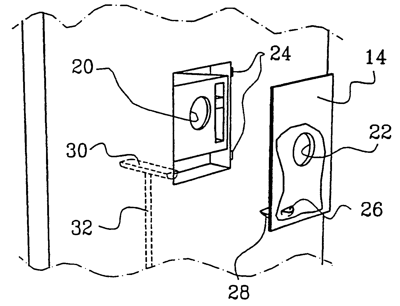 Device for a reverse vending machine for bottles and cans