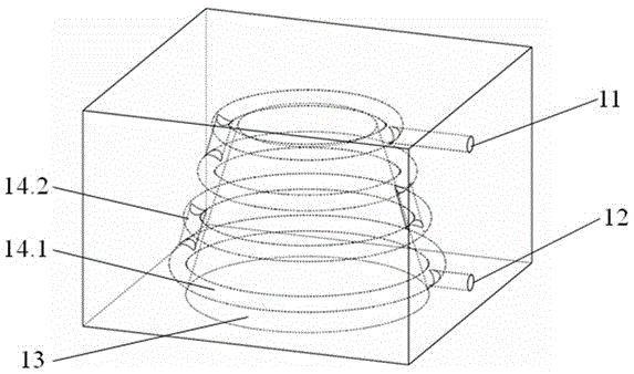 3D precision shaping method of conformal cooling structure of injection mold