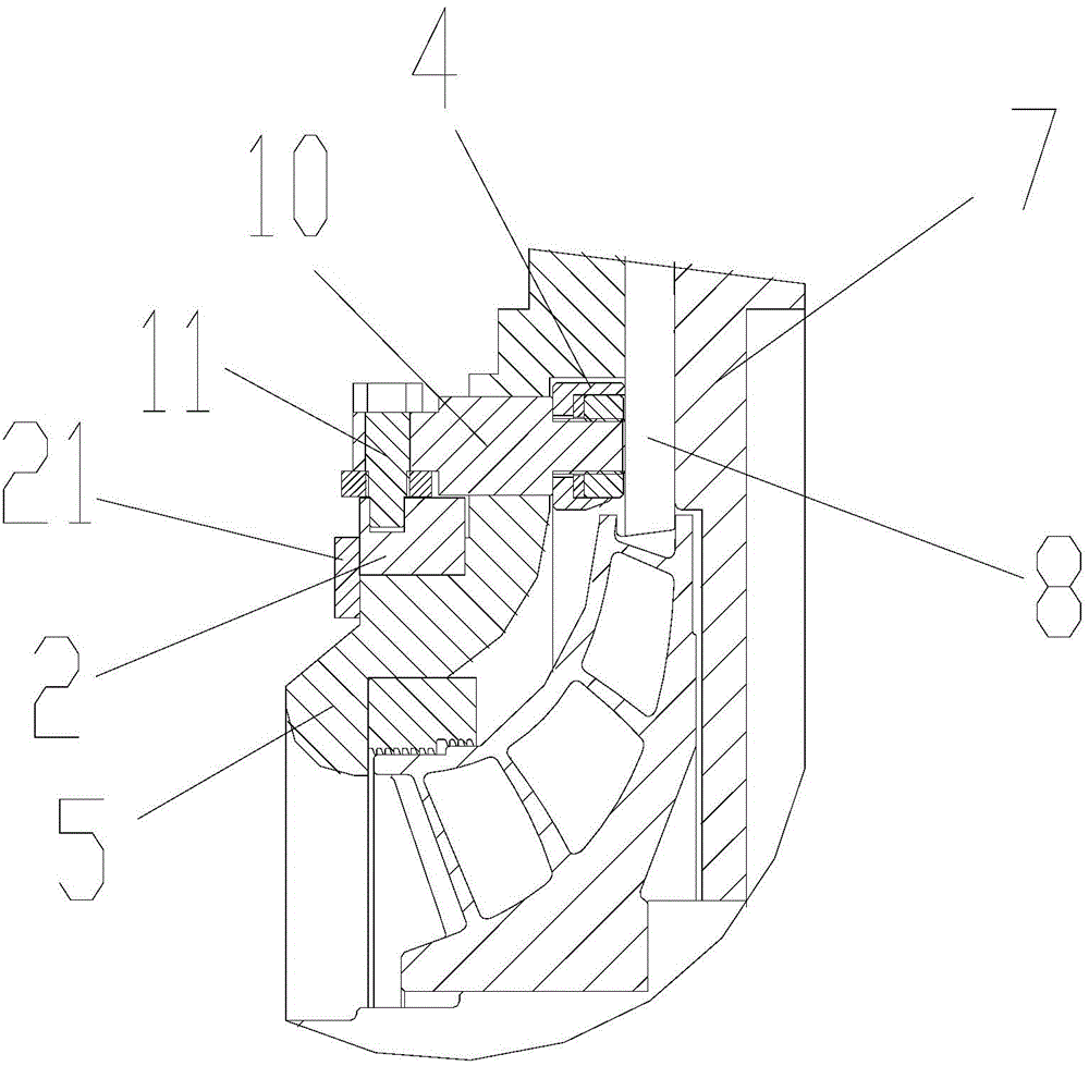 Adjusting structure of centrifugal compressor and centrifugal compressor