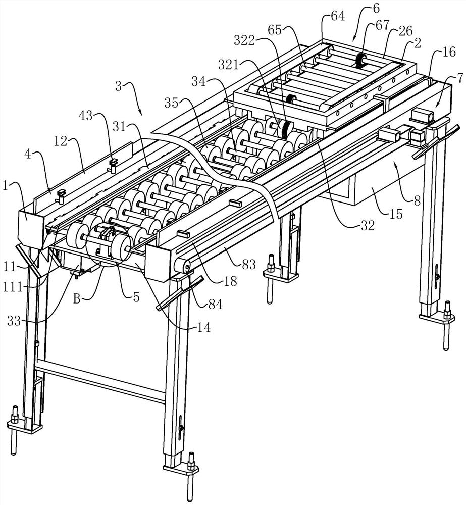 A conveying device suitable for stable conveying of cylinder body