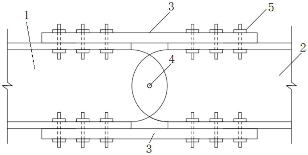 Fabricated steel structure beam-column energy dissipation connector