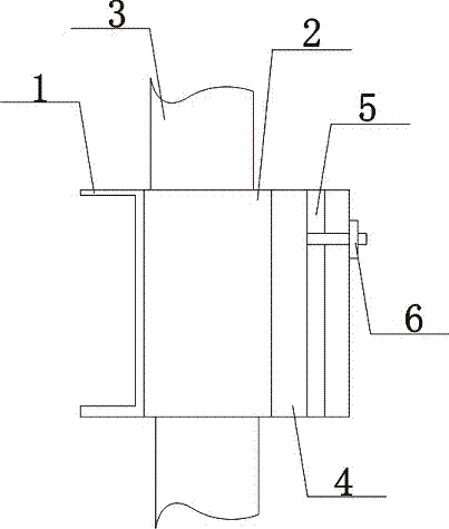 Cross rod fixing device