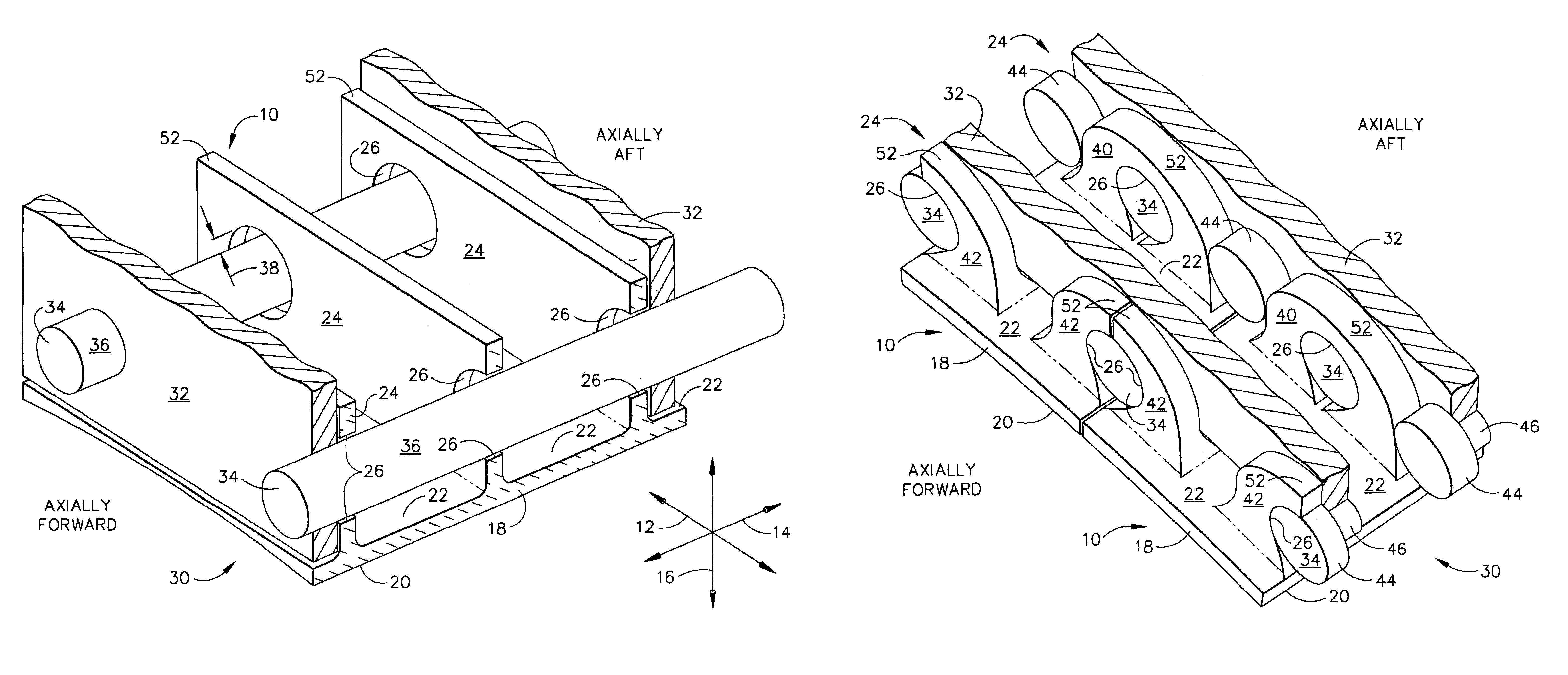 Turbine engine shroud assembly including axially floating shroud segment