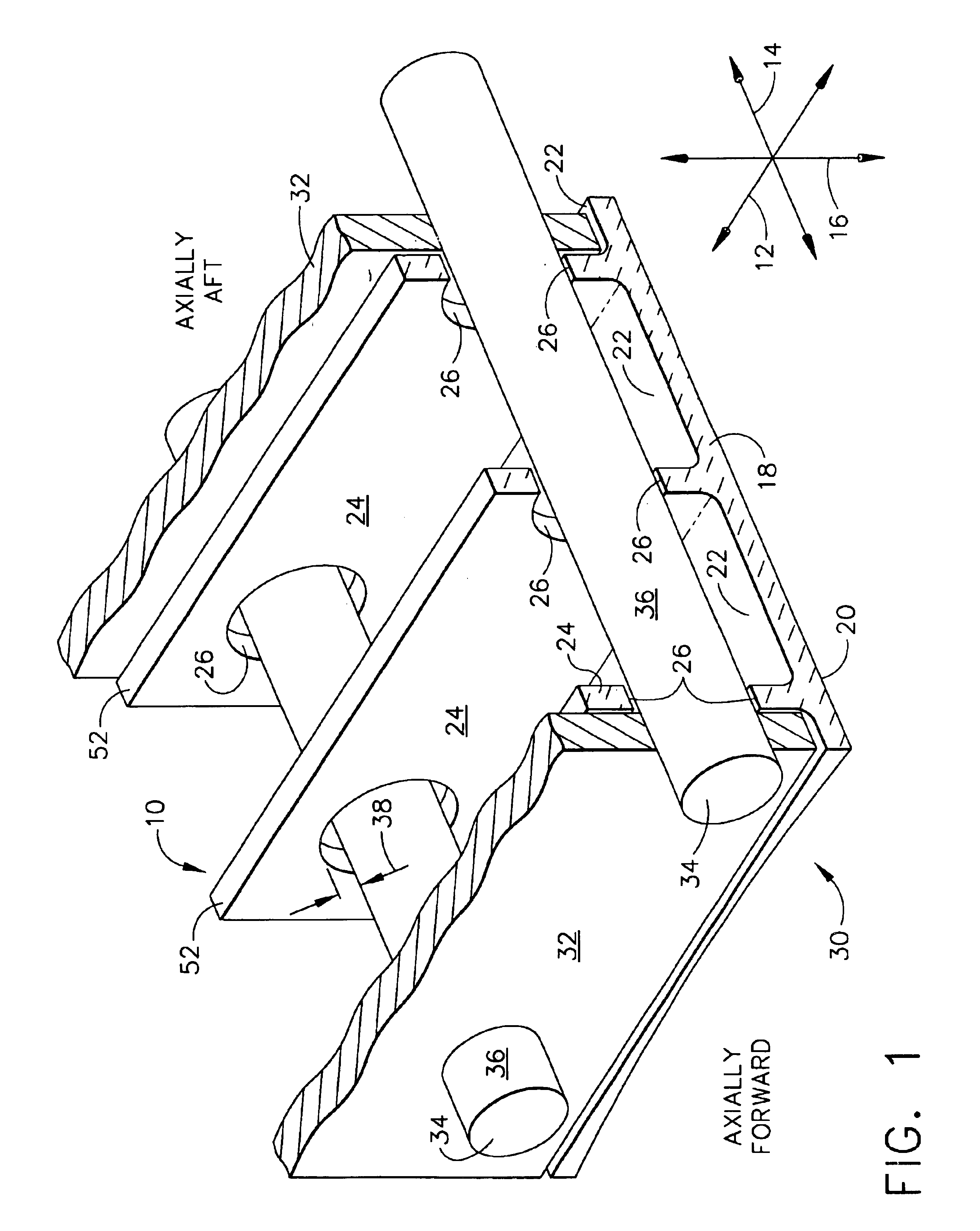 Turbine engine shroud assembly including axially floating shroud segment