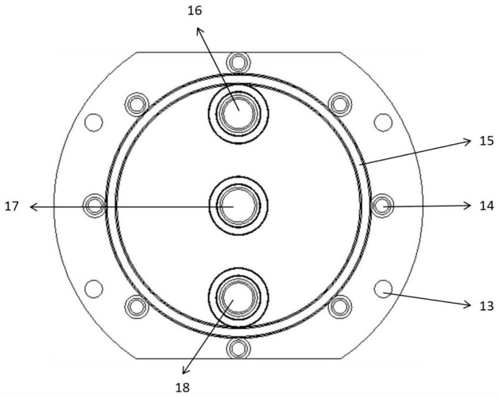 A combined burner with adjustable flame distribution