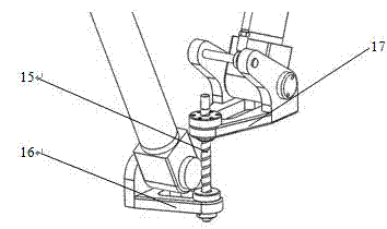 Three-degree-of-freedom parallel robot mechanism