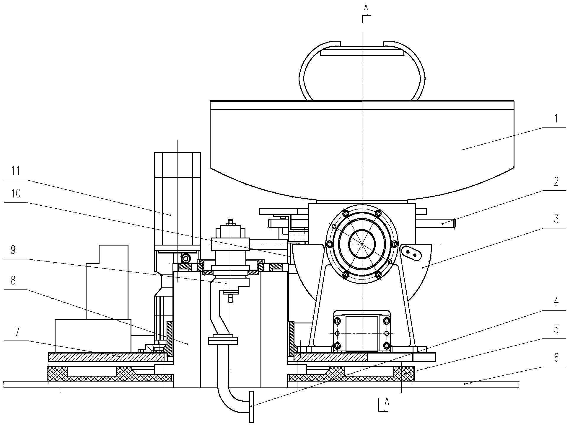 Servo mechanism for low-profile mobile satellite communication antenna