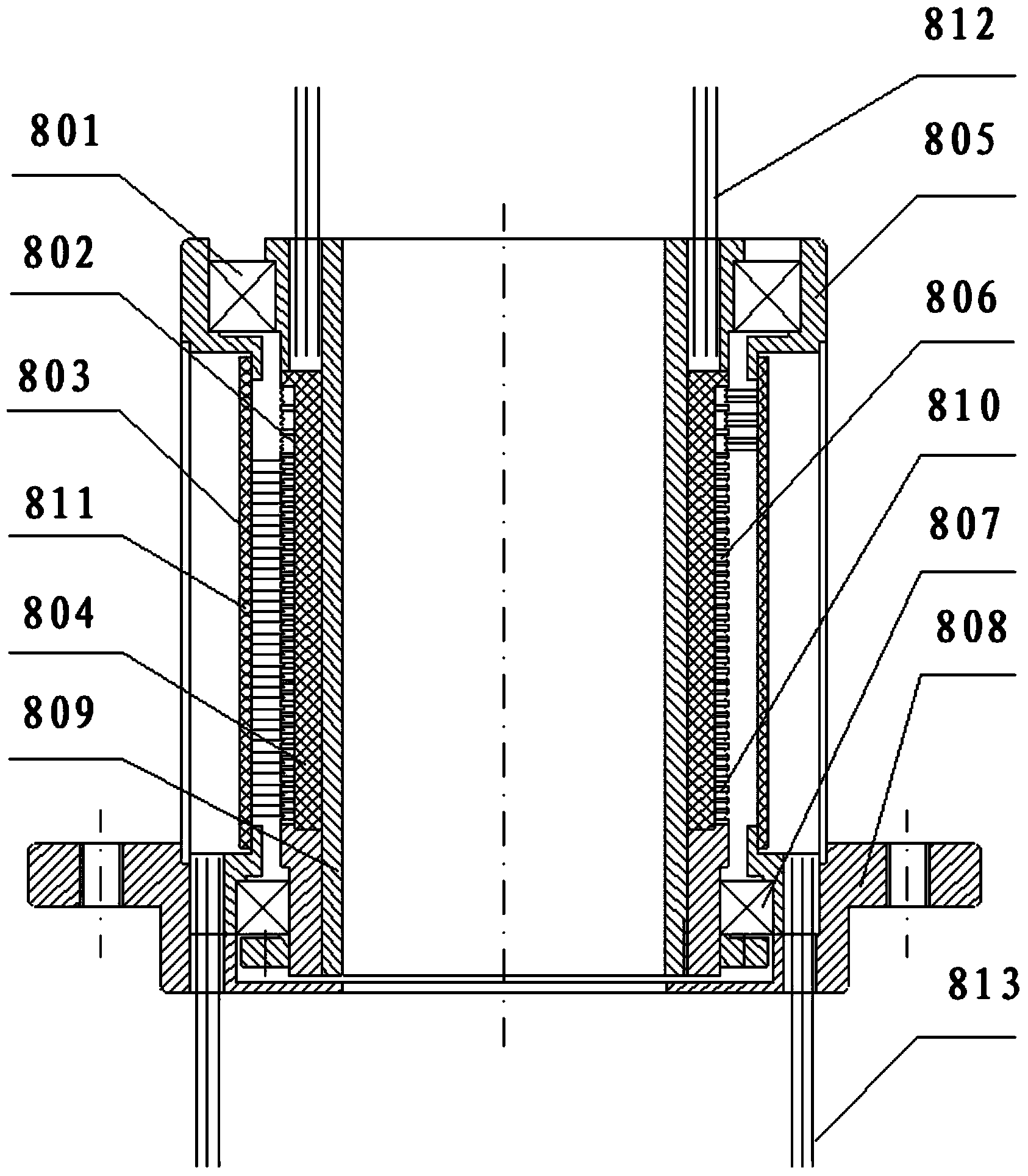 Servo mechanism for low-profile mobile satellite communication antenna