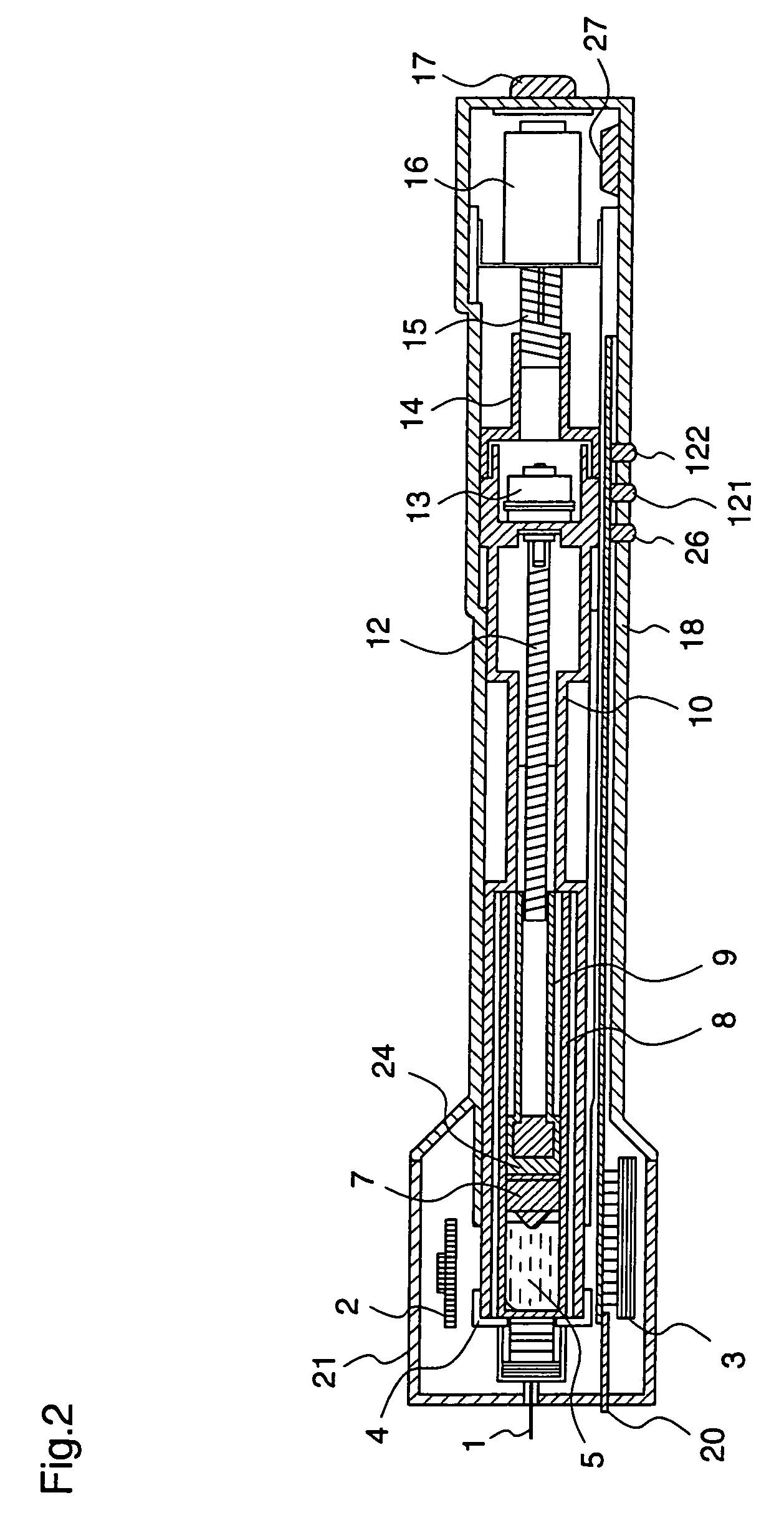 Automatic administration instrument for medical use