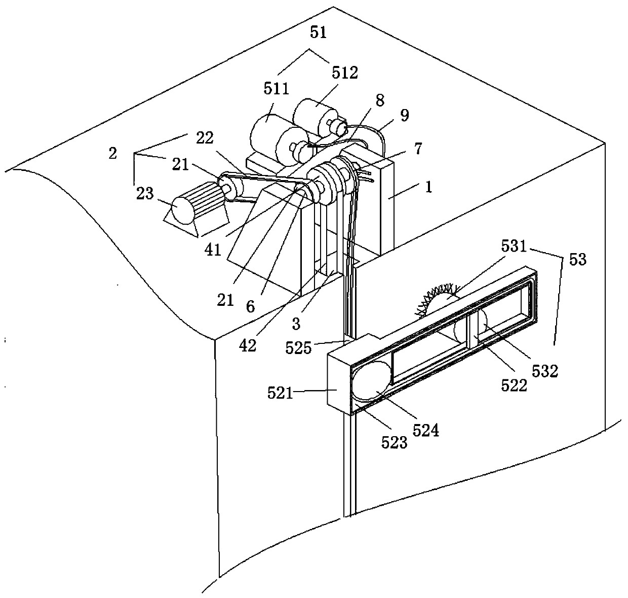 Robot for scrubbing glass and wall surface on building facade