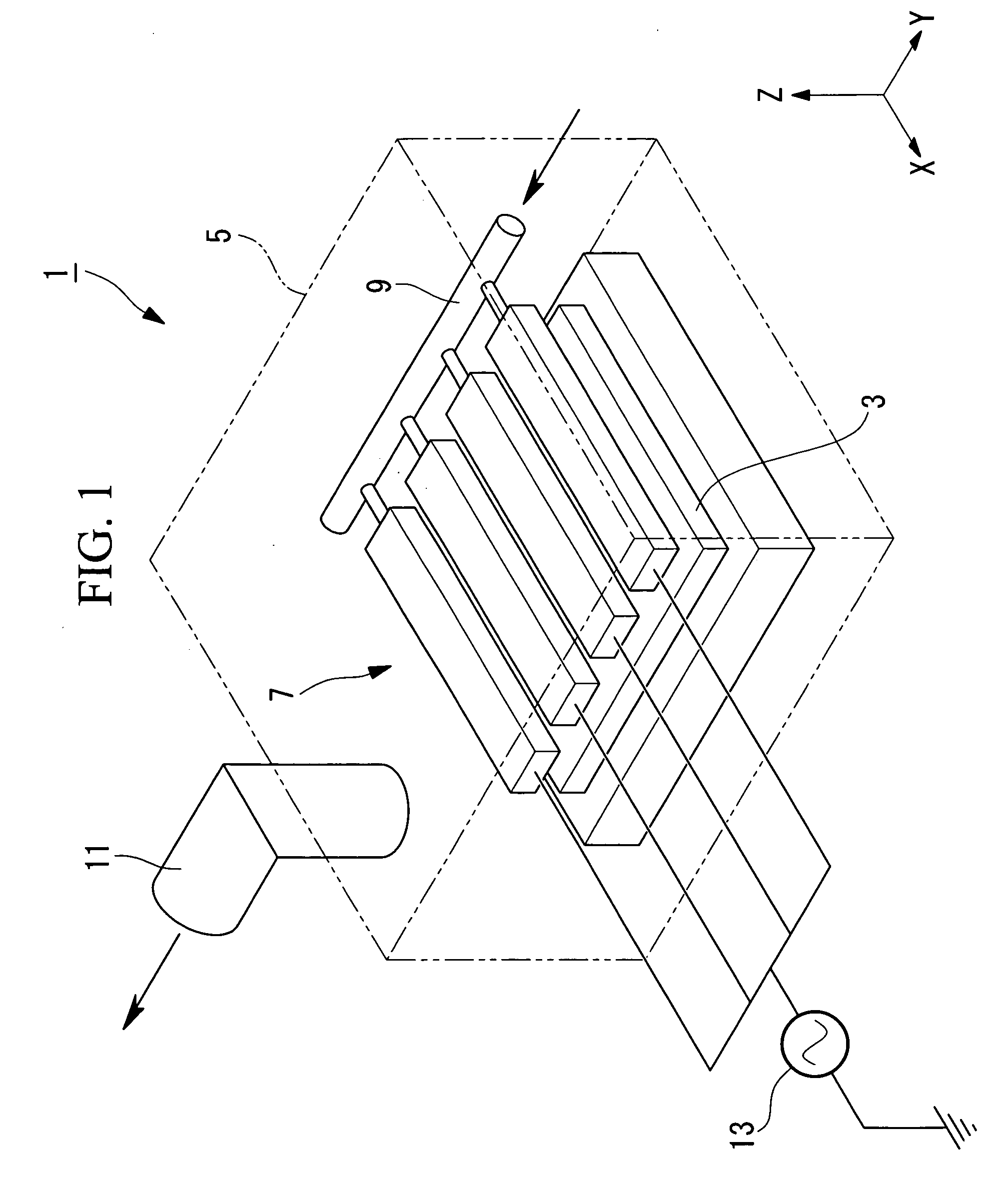 Electrode and Vacuum Processing Apparatus