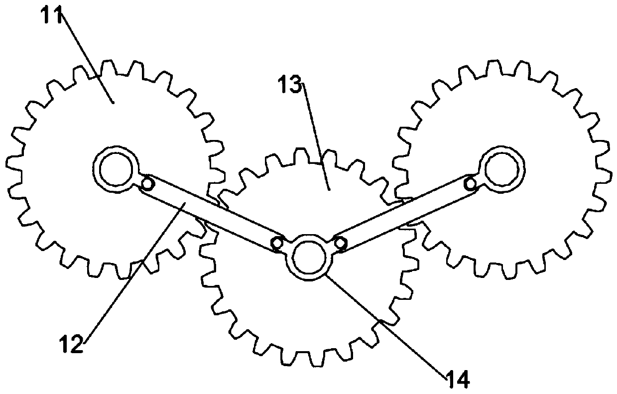 Double-side polishing device for steel plate rust removal