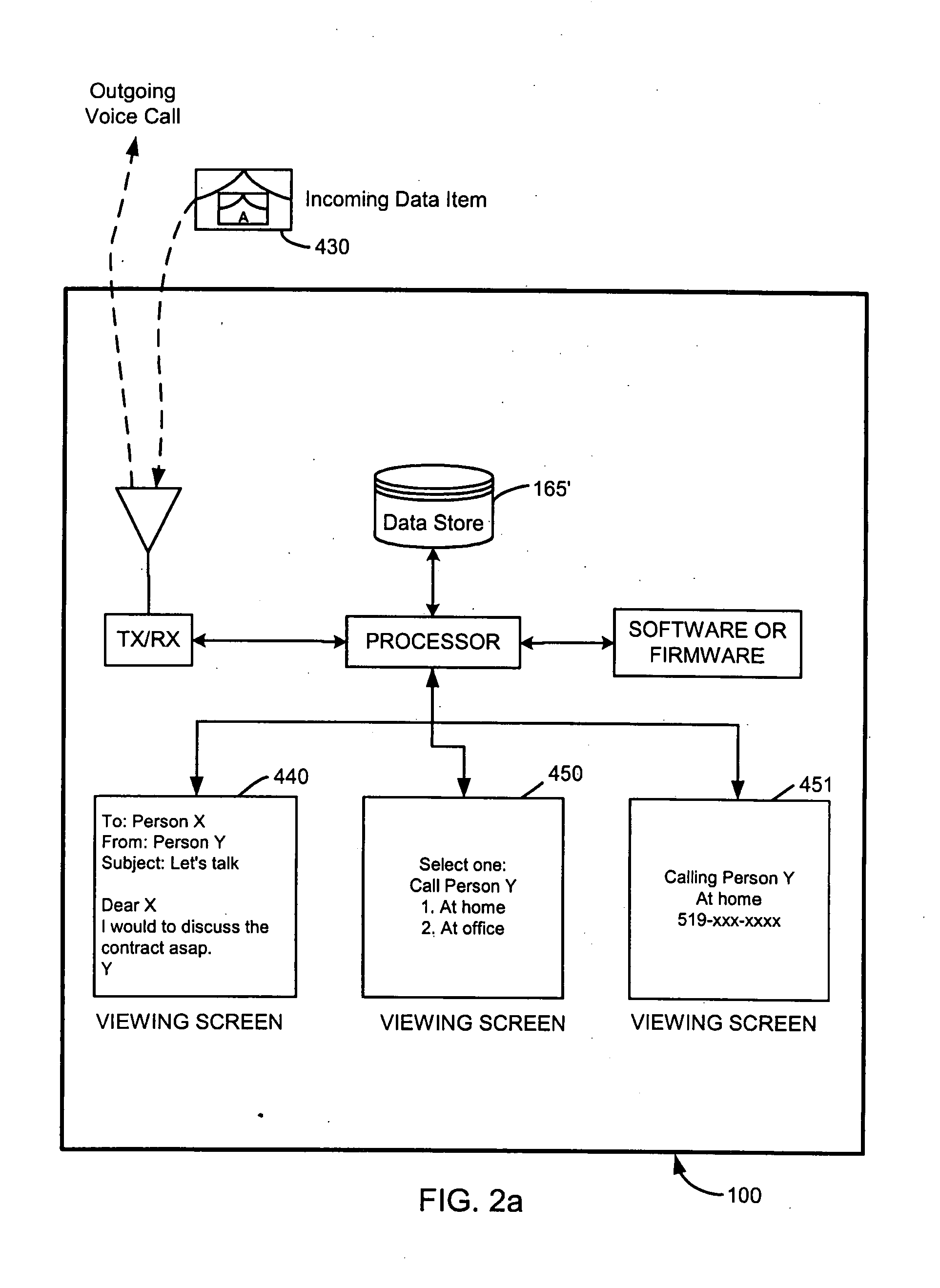 Advanced voice and data operations in a mobile data communication device